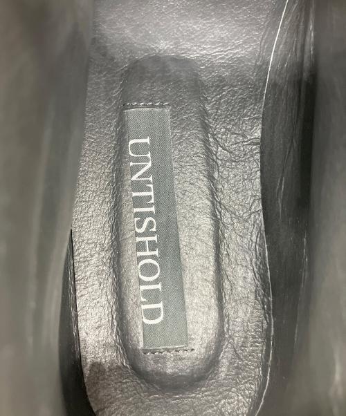 UNTISHOLD（アンチショルド）UNTISHOLD (アンチショルド) レースアップブーツ ブラック サイズ:38の古着・服飾アイテム