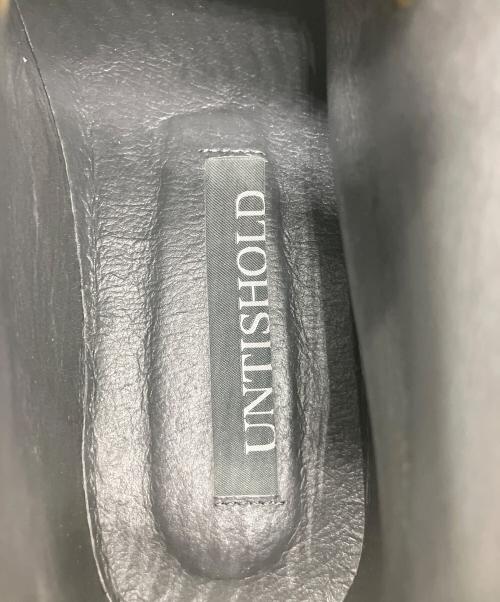 UNTISHOLD（アンチショルド）UNTISHOLD (アンチショルド) レースアップブーツ ブラック サイズ:38の古着・服飾アイテム