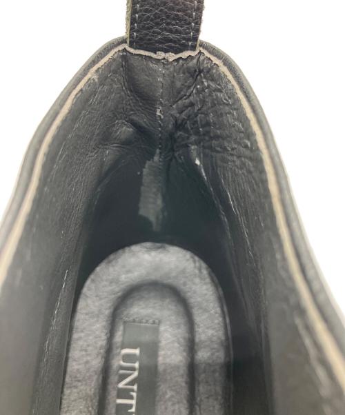 UNTISHOLD（アンチショルド）UNTISHOLD (アンチショルド) レースアップブーツ ブラック サイズ:38の古着・服飾アイテム