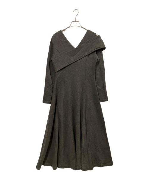 HER LIP TO（ハーリップトゥ）Her lip to (ハーリップトゥ) Roma Two-Way Dress グレー サイズ:Mの古着・服飾アイテム