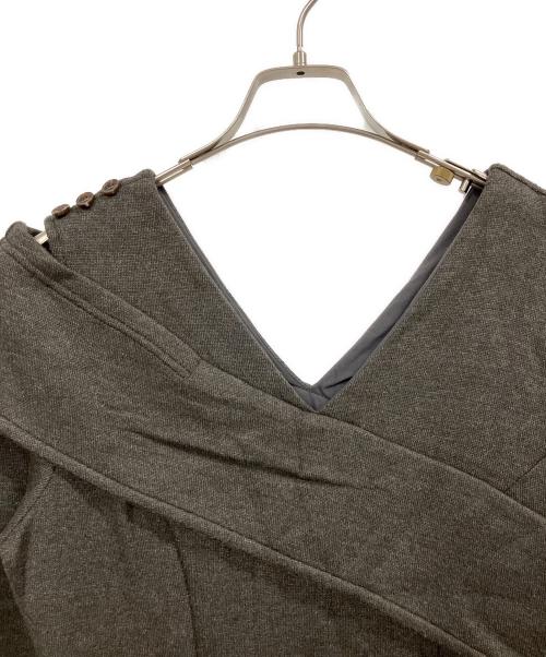 HER LIP TO（ハーリップトゥ）Her lip to (ハーリップトゥ) Roma Two-Way Dress グレー サイズ:Mの古着・服飾アイテム