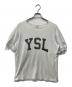 Saint Laurent Paris（サンローランパリ）の古着「YSL ヴィンテージロゴ クルーネックTシャツ」｜グレー
