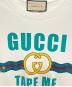 中古・古着 GUCCI (グッチ) Tape Me Cotton Jersey Tee/テープ・ミー・コットン・ジャージーTシャツ ホワイト サイズ:XS：24000円