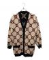 GUCCI（グッチ）の古着「Gucci Interlocking G Cardigan in Beige インターロッキングGリバーシブル カーディガン」｜ブラック