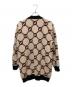 GUCCI (グッチ) Gucci Interlocking G Cardigan in Beige インターロッキングGリバーシブル カーディガン ブラック サイズ:M：100000円