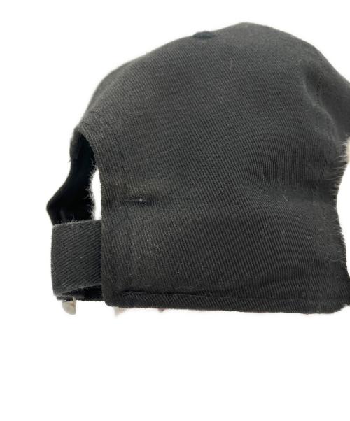 Saint Laurent Paris（サンローランパリ）Saint Laurent Paris (サンローランパリ) New Era (ニューエラ) YSL　モノグラム刺繍　ロゴキャップ ブラック サイズ:下記参照の古着・服飾アイテム
