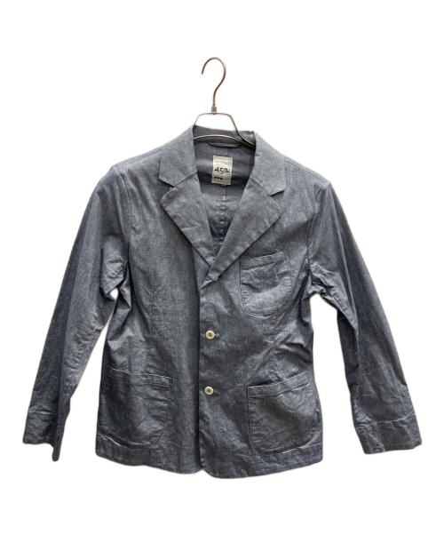 45R（フォーティファイブ・アール）45R (フォーティファイブ・アール) Cotton Linen Oxford Stretch Shirt Jacket グレー サイズ:3の古着・服飾アイテム