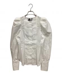 MIOSMOKEY（ミオズモーキー）の古着「WORK WAIST DARTS ST：ブラウス」｜ホワイト