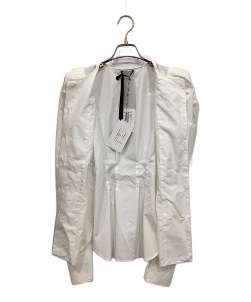 MIOSMOKEY（ミオズモーキー）MIOSMOKEY (ミオズモーキー) WORK WAIST DARTS ST：ブラウス ホワイト サイズ:38の古着・服飾アイテム