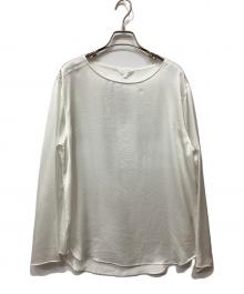 Drawing Numbers（ドローイングナンバーズ）の古着「サテンボートブラウス」｜ホワイト