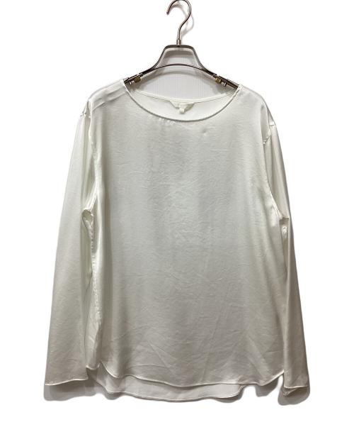 Drawing Numbers（ドローイングナンバーズ）Drawing Numbers (ドローイングナンバーズ) サテンボートブラウス ホワイト サイズ:38の古着・服飾アイテム