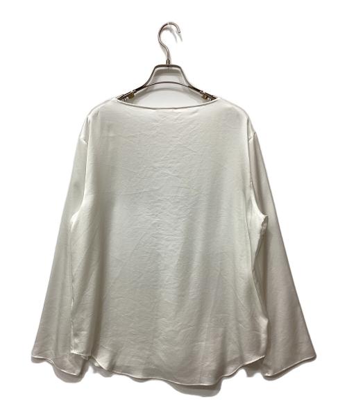 Drawing Numbers（ドローイングナンバーズ）Drawing Numbers (ドローイングナンバーズ) サテンボートブラウス ホワイト サイズ:38の古着・服飾アイテム