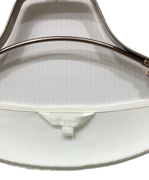 Drawing Numbers（ドローイングナンバーズ）Drawing Numbers (ドローイングナンバーズ) サテンボートブラウス ホワイト サイズ:38の古着・服飾アイテム