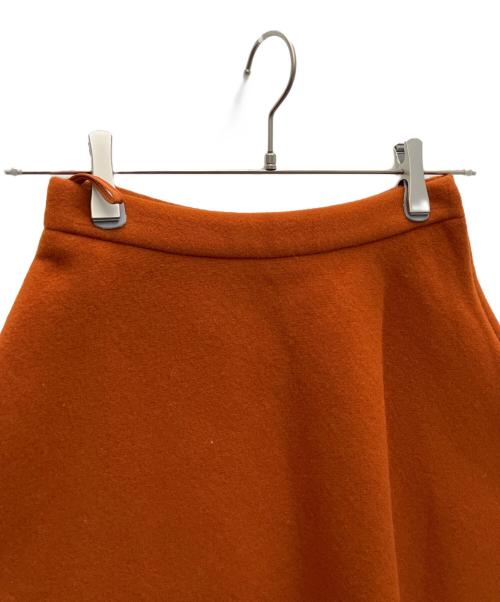 MIU MIU（ミュウミュウ）MIU MIU (ミュウミュウ) ウールスカート オレンジ サイズ:SIZE38の古着・服飾アイテム