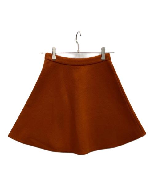 MIU MIU（ミュウミュウ）MIU MIU (ミュウミュウ) ウールスカート オレンジ サイズ:SIZE38の古着・服飾アイテム