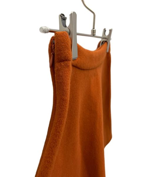 MIU MIU（ミュウミュウ）MIU MIU (ミュウミュウ) ウールスカート オレンジ サイズ:SIZE38の古着・服飾アイテム