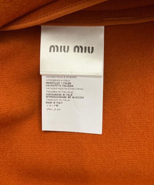 MIU MIU（ミュウミュウ）MIU MIU (ミュウミュウ) ウールスカート オレンジ サイズ:SIZE38の古着・服飾アイテム
