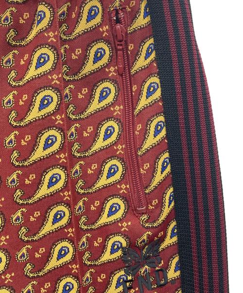 Needles（ニードルズ）Needles (ニードルズ) END (エンド) TRACK NARROW PANT PAISLEY レッド×イエロー サイズ:Sの古着・服飾アイテム