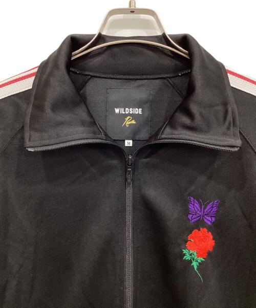 Needles（ニードルズ）Needles (ニードルズ) WILDSIDE YOHJI YAMAMOTO (ワイルドサイド ヨウジ ヤマモト) TRACK JACKET ブラック×レッド サイズ:Mの古着・服飾アイテム