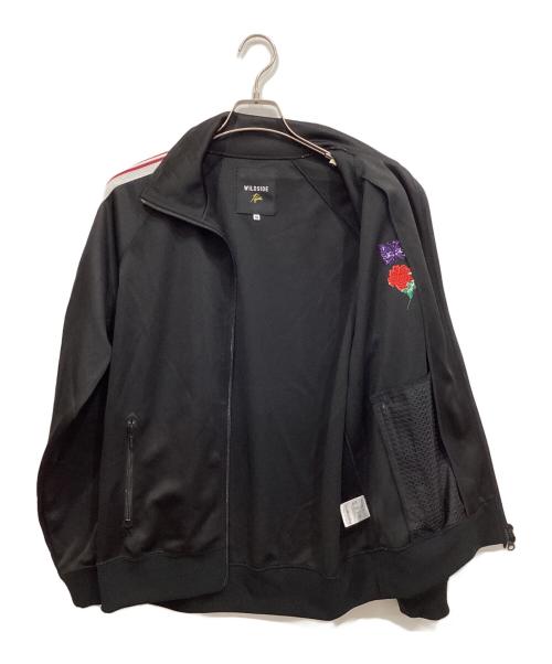 Needles（ニードルズ）Needles (ニードルズ) WILDSIDE YOHJI YAMAMOTO (ワイルドサイド ヨウジ ヤマモト) TRACK JACKET ブラック×レッド サイズ:Mの古着・服飾アイテム