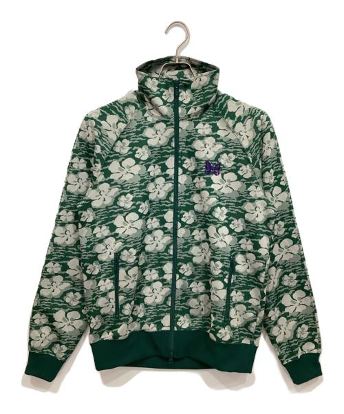 Needles（ニードルズ）Needles (ニードルズ) Track Jacket - Poly Jq グリーン×ホワイト サイズ:Sの古着・服飾アイテム