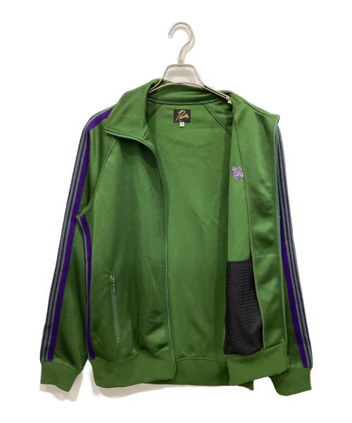 Needles（ニードルズ）Needles (ニードルズ) Track Jacket-Poly Smooth グリーン×パープル サイズ:Mの古着・服飾アイテム