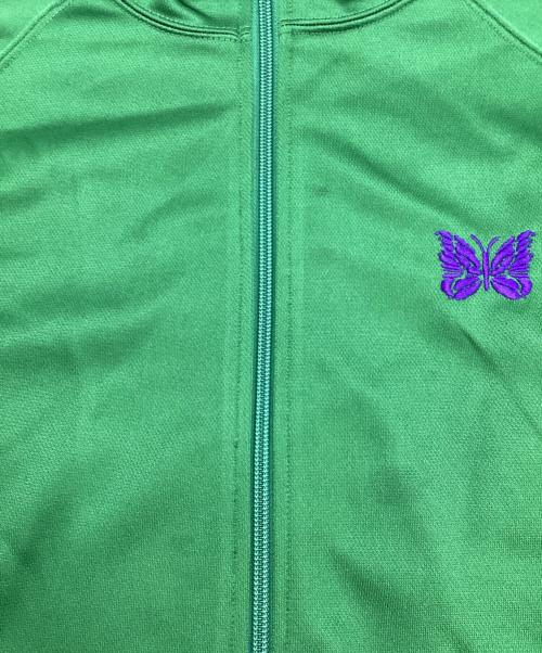 Needles（ニードルズ）Needles (ニードルズ) Track Jacket-Poly Smooth グリーン×パープル サイズ:Mの古着・服飾アイテム
