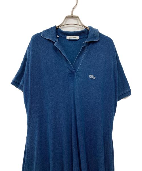 LACOSTE（ラコステ）LACOSTE (ラコステ) インディゴ 鹿の子地 ポロドレス インディゴ サイズ:34の古着・服飾アイテム