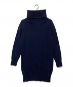 LACOSTEラコステ）の古着「2WAYタートルネックニットワンピース」｜ネイビー
