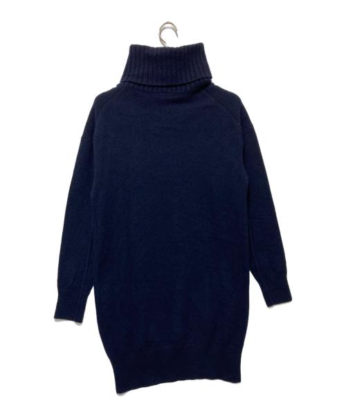 LACOSTE（ラコステ）LACOSTE (ラコステ) 2WAYタートルネックニットワンピース ネイビー サイズ:36の古着・服飾アイテム