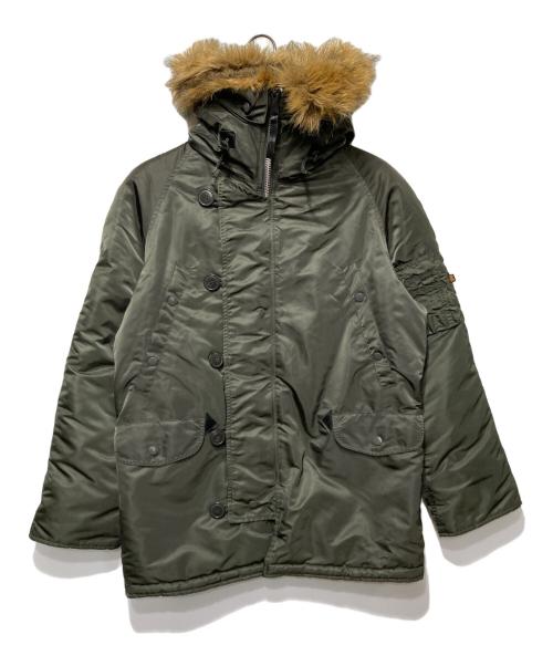 ALPHA INDUSTRIES（アルファインダストリーズ）ALPHA INDUSTRIES (アルファインダストリーズ) N-3Bタイプコート カーキ サイズ:Sの古着・服飾アイテム