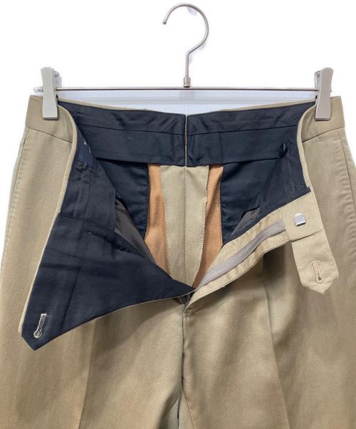 UNITED ARROWS（ユナイテッドアローズ）UNITED ARROWS (ユナイテッドアローズ) MARZOTTO/ソラーロ 1プリーツ パンツ ベージュ サイズ:44の古着・服飾アイテム