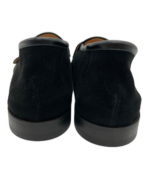 UNITED ARROWS（ユナイテッドアローズ）UNITED ARROWS (ユナイテッドアローズ) スエード シングル モンクストラップ スリッポン ブラック サイズ:43の古着・服飾アイテム