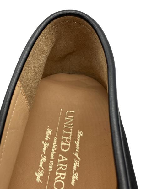 UNITED ARROWS（ユナイテッドアローズ）UNITED ARROWS (ユナイテッドアローズ) スエード シングル モンクストラップ スリッポン ブラック サイズ:43の古着・服飾アイテム