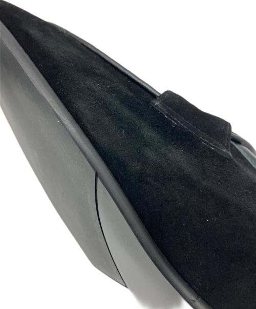 UNITED ARROWS（ユナイテッドアローズ）UNITED ARROWS (ユナイテッドアローズ) スエード シングル モンクストラップ スリッポン ブラック サイズ:43の古着・服飾アイテム