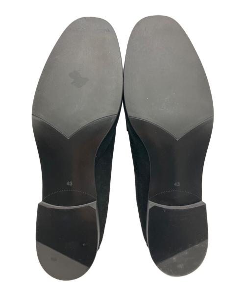 UNITED ARROWS（ユナイテッドアローズ）UNITED ARROWS (ユナイテッドアローズ) スエード シングル モンクストラップ スリッポン ブラック サイズ:43の古着・服飾アイテム