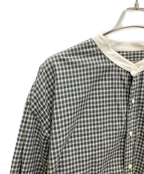 AKA Eddie Bauer（エーケーエーエディー・バウアー）AKA Eddie Bauer (エーケーエーエディー・バウアー) オーバーサイズチェックシャツ グリーン サイズ:XXXLの古着・服飾アイテム