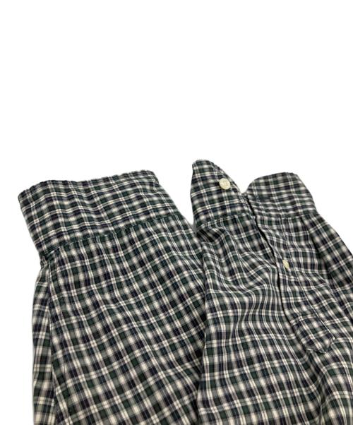 AKA Eddie Bauer（エーケーエーエディー・バウアー）AKA Eddie Bauer (エーケーエーエディー・バウアー) オーバーサイズチェックシャツ グリーン サイズ:XXXLの古着・服飾アイテム