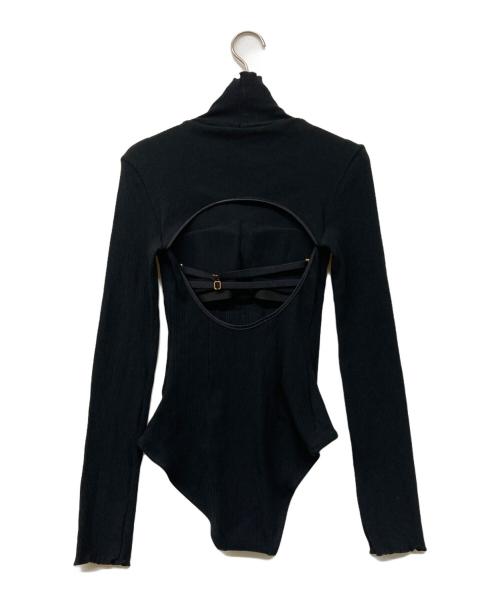 THINGS THAT MATTER（シングスザットマター）THINGS THAT MATTER (シングスザットマター) SKIN BREATHING OPEN BACK BODY SUIT ブラック サイズ:FREEの古着・服飾アイテム