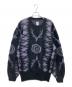 South2 West8（サウスツー ウエストエイト）の古着「Loose Fit Sweater」｜ブラック×パープル