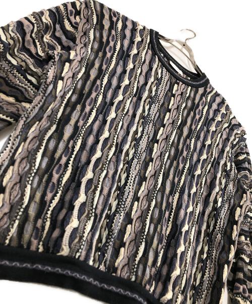Coogi（クージー）Coogi (クージー) 3Dニット マルチカラー サイズ:Mの古着・服飾アイテム