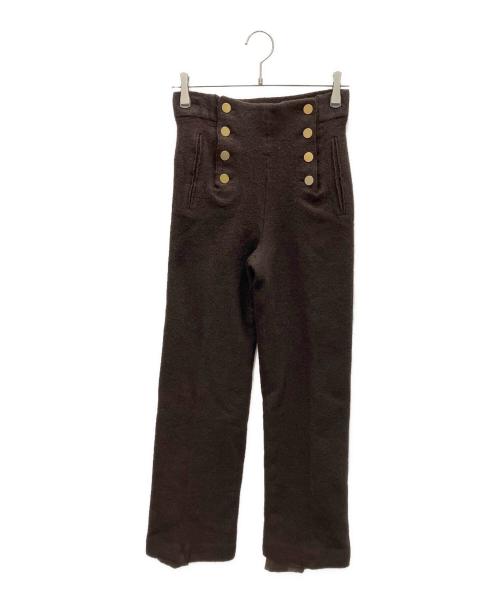 BEIGE（ベイジ）BEIGE (ベイジ) MILLAM ワイドパンツ ブラウン サイズ:SIZE 4の古着・服飾アイテム
