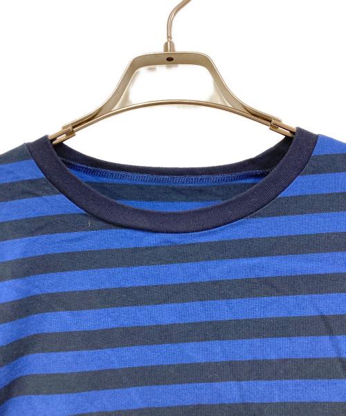 journal standard luxe（ジャーナルスタンダード ラックス）JOURNAL STANDARD LUXE (ジャーナルスタンダード ラックス) ボーダーテンジク クルーネック-Big-プルオーバー ブルー×ブラック サイズ:FREEの古着・服飾アイテム