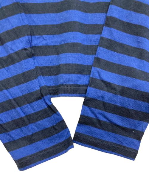 journal standard luxe（ジャーナルスタンダード ラックス）JOURNAL STANDARD LUXE (ジャーナルスタンダード ラックス) ボーダーテンジク クルーネック-Big-プルオーバー ブルー×ブラック サイズ:FREEの古着・服飾アイテム