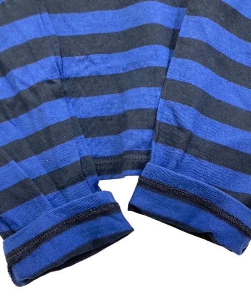 journal standard luxe（ジャーナルスタンダード ラックス）JOURNAL STANDARD LUXE (ジャーナルスタンダード ラックス) ボーダーテンジク クルーネック-Big-プルオーバー ブルー×ブラック サイズ:FREEの古着・服飾アイテム