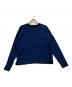 JOURNAL STANDARD LUXE（ジャーナルスタンダード ラックス）の古着「ボーダーテンジク クルーネック-Big-プルオーバー」｜ブルー×ブラック