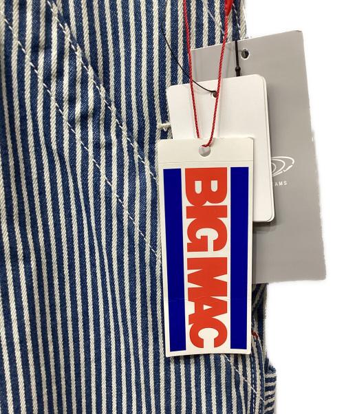 BEAMS BOY（ビームスボーイ）BEAMS BOY (ビームスボーイ) big mac (ビッグマック) 別注ヒッコリーオーバーオール ブルー サイズ:F 未使用品の古着・服飾アイテム