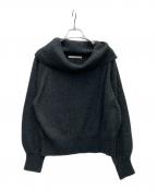 stola.ストラ）の古着「ラメミックスラクーン混ニットプルオーバー」｜ブラック