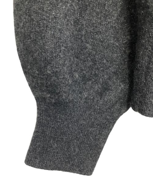 stola.（ストラ）stola. (ストラ) ラメミックスラクーン混ニットプルオーバー ブラック サイズ:SIZEFREEの古着・服飾アイテム