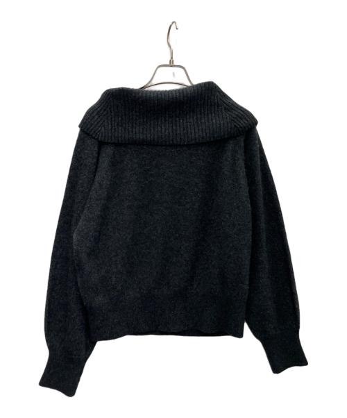 stola.（ストラ）stola. (ストラ) ラメミックスラクーン混ニットプルオーバー ブラック サイズ:SIZEFREEの古着・服飾アイテム